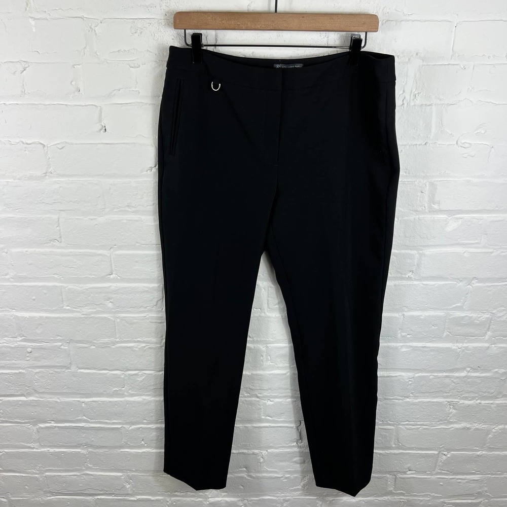 Adrianna Papell Women's Activewear Skinny Pants High Rise Black Size 12